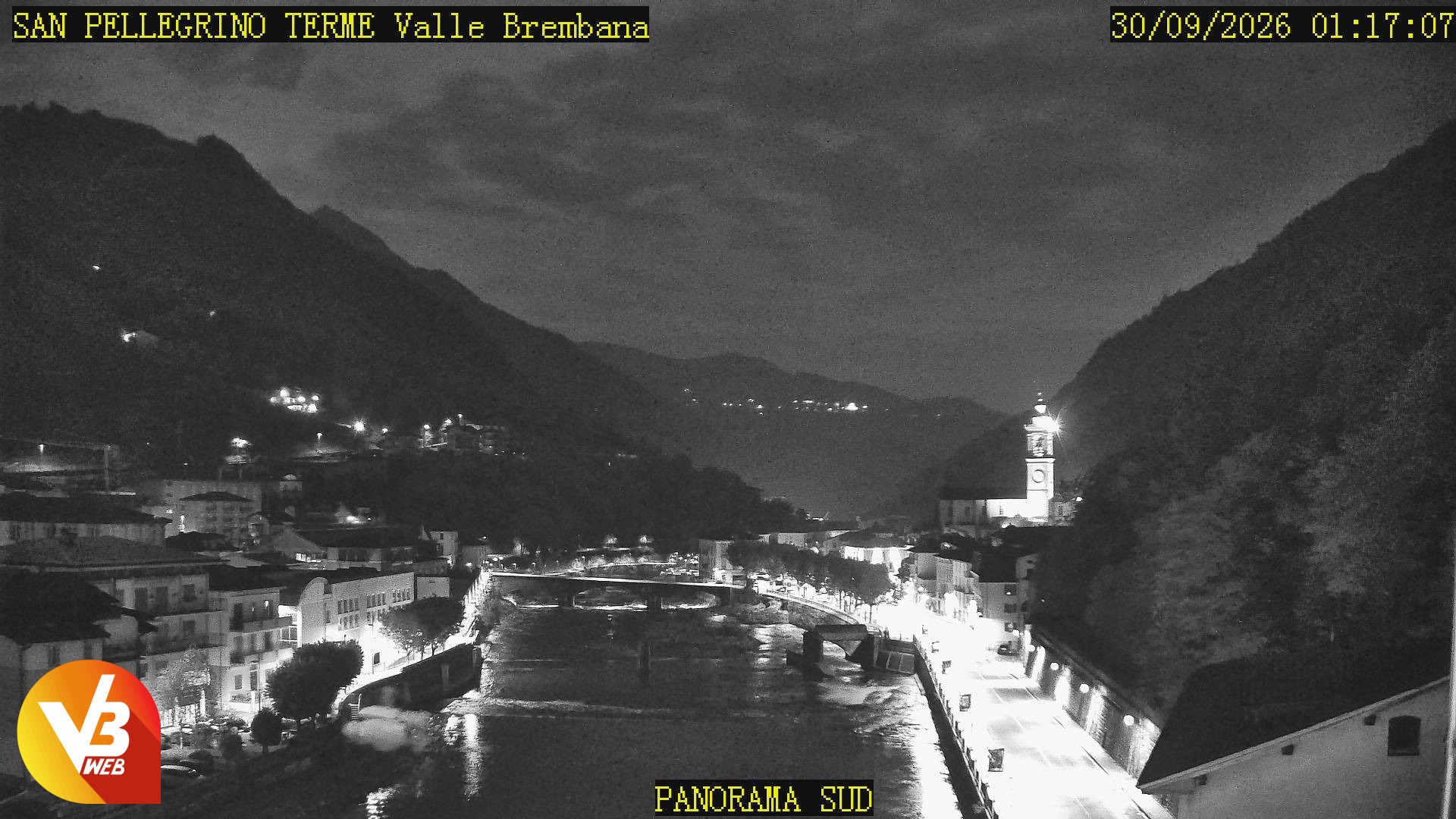 Panorama verso Sud da San Pellegrino Terme