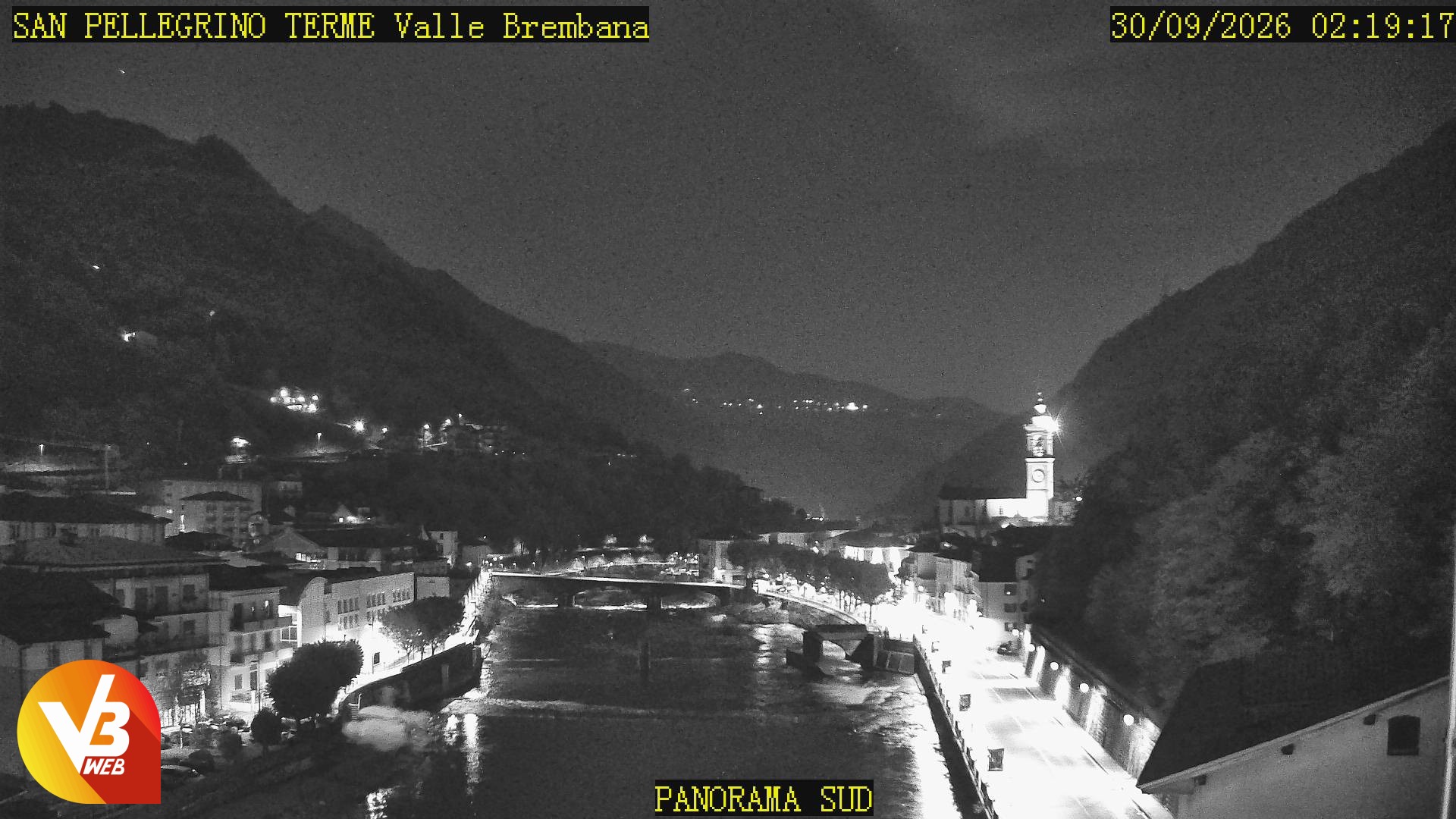 Panorama verso Sud da San Pellegrino Terme