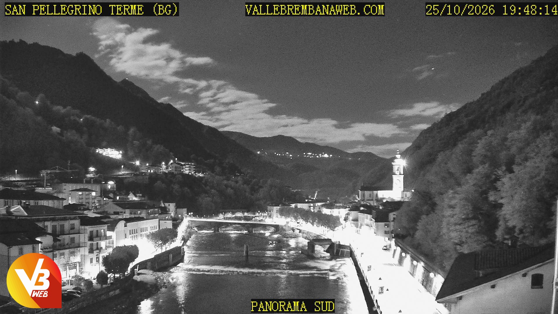 Panorama verso Sud da San Pellegrino Terme