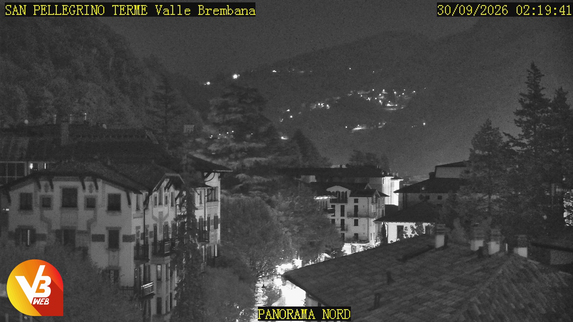 Panorama verso Nord da San Pellegrino Terme