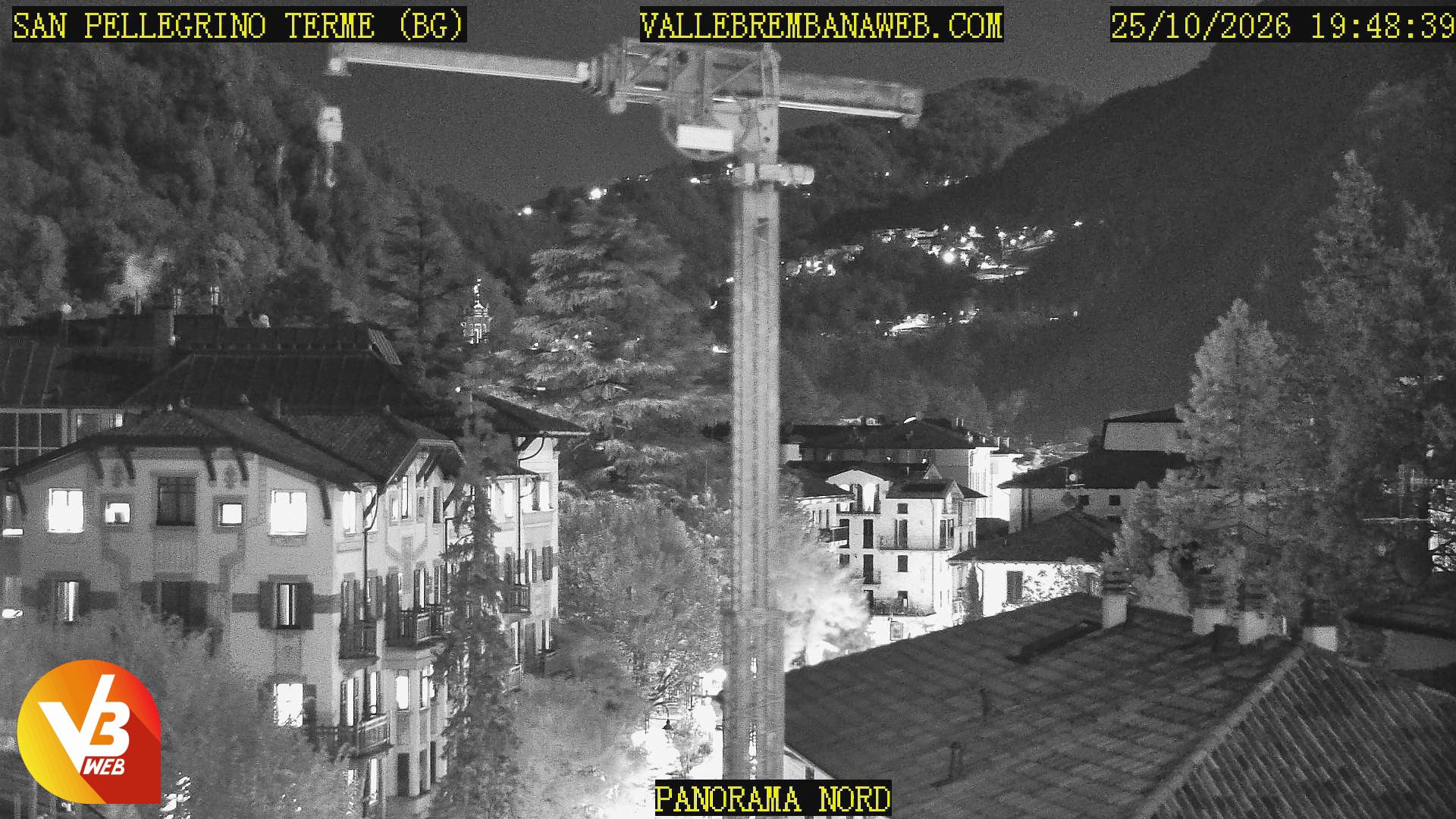 Panorama verso Nord da San Pellegrino Terme