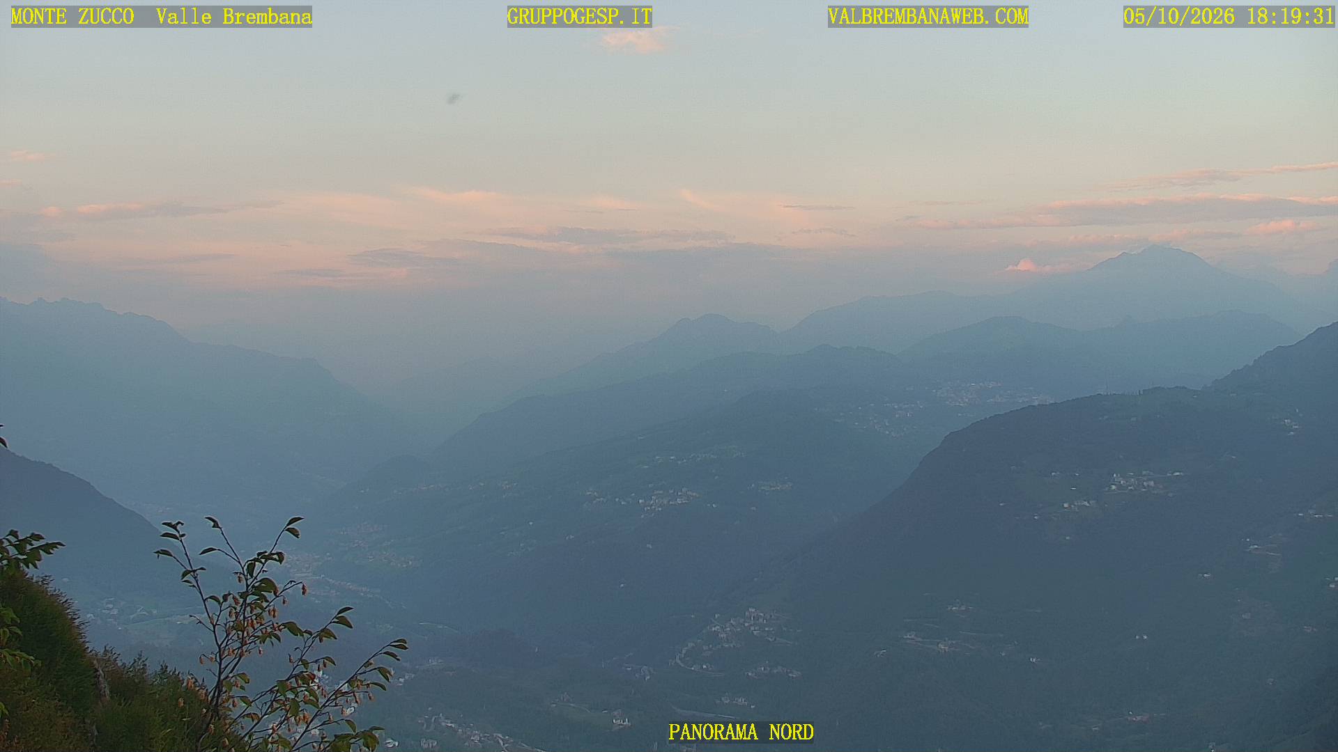 Panoramica sulle Orobie verso nord