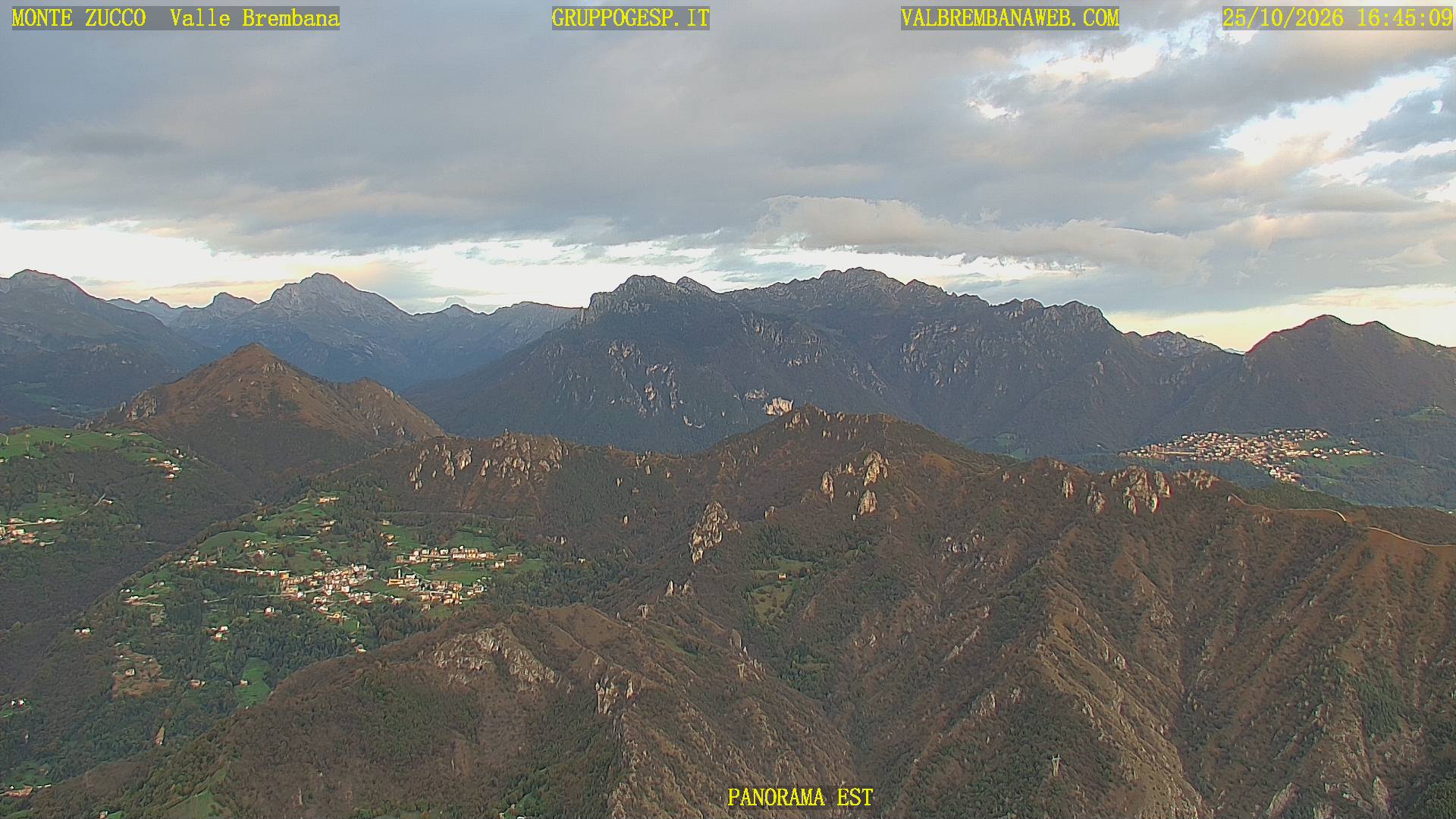 Panoramica sulle Orobie verso est