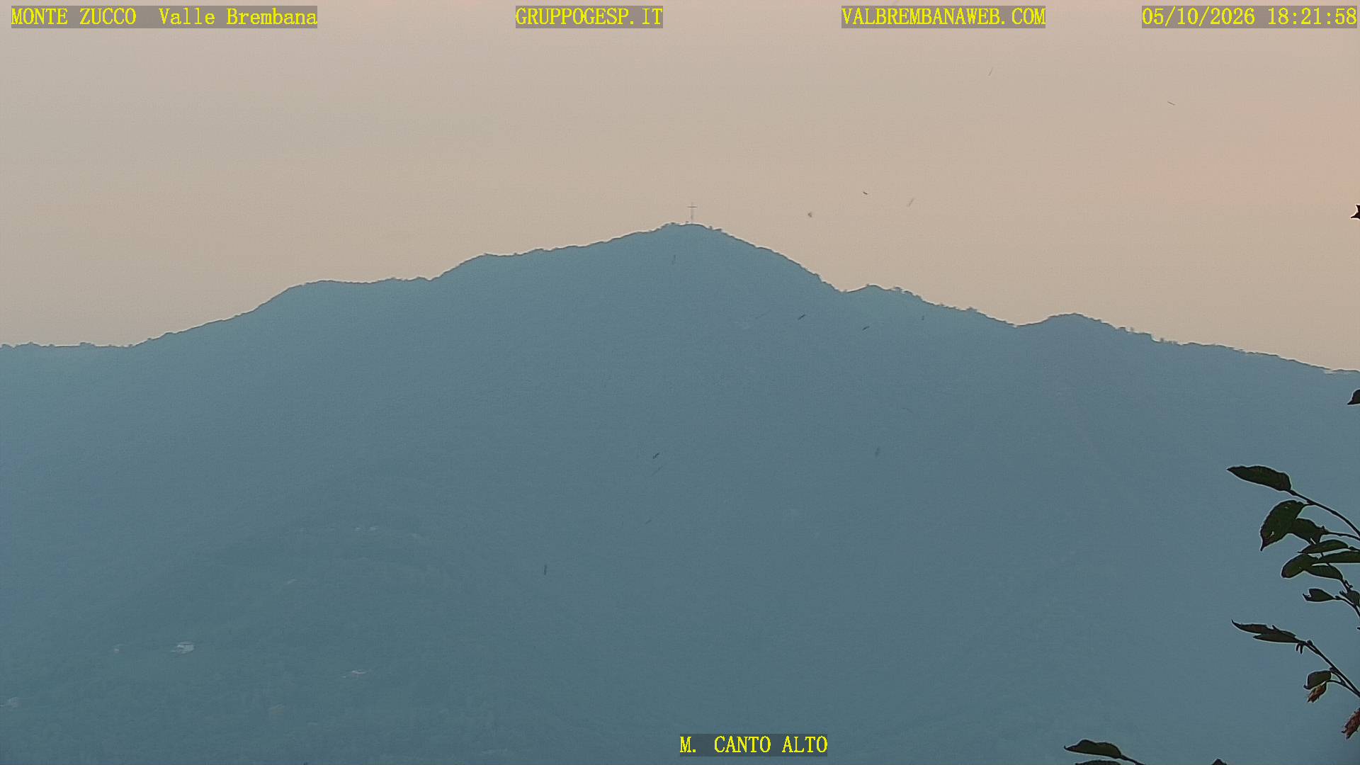 Vista verso il Canto Alto e la Pianura Padana