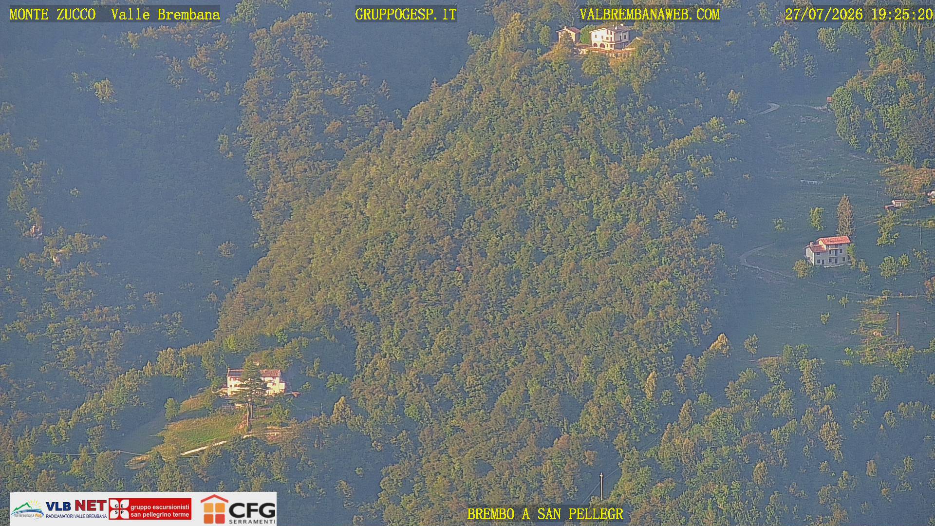 Webcam Monte Zucco – Monitoraggio fiume Brembo a San Pellegrino Terme, Ponte Vecchio e diga